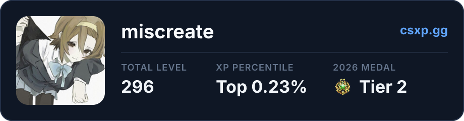 csxp.gg badge for this player